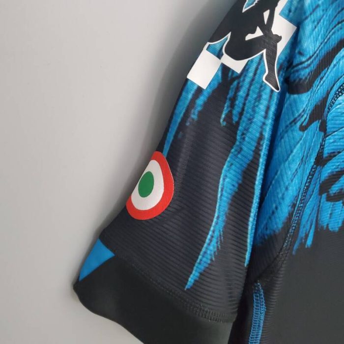 Camiseta Napoli black-blue Kappa × Marcelo Burlon 2021/22 - Imagen 10