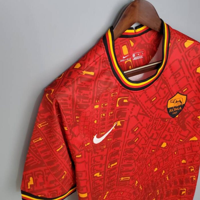 Camiseta calentamiento AS Roma 2020/21 - Imagen 3