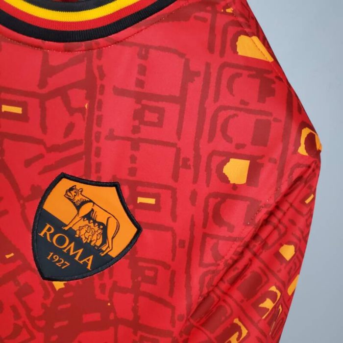 Camiseta calentamiento AS Roma 2020/21 - Imagen 5