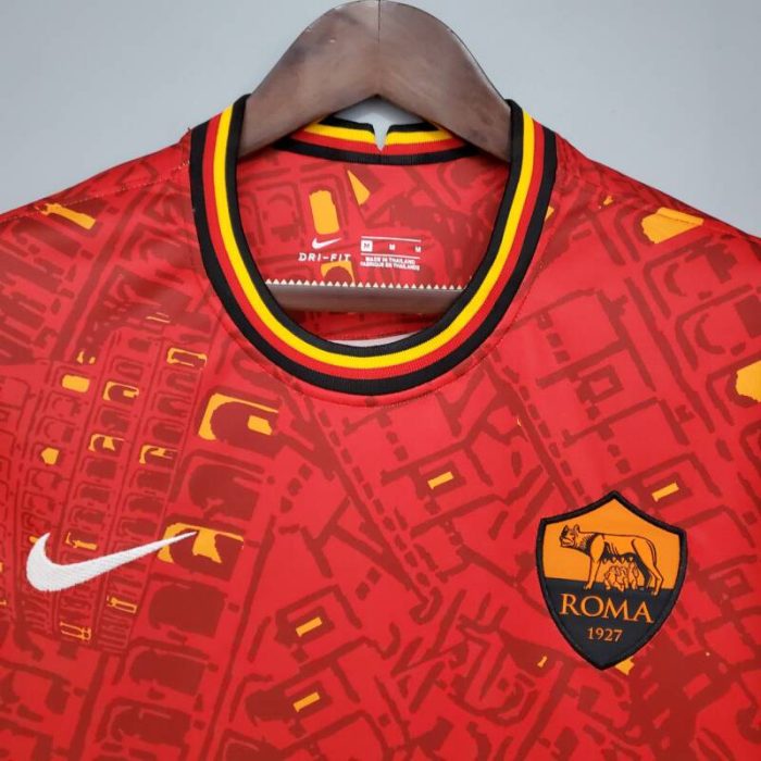 Camiseta calentamiento AS Roma 2020/21 - Imagen 4