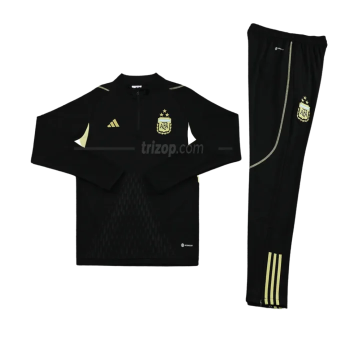 Chándal conjunto entrenamiento Argentina 3 estrellas negro 24/25 - Imagen 3