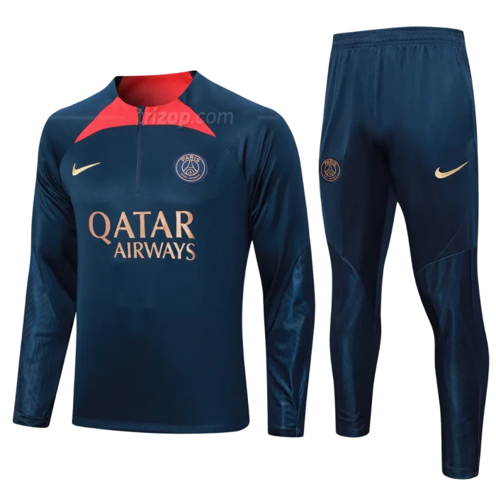 Chándal conjunto entrenamiento París Saint-Germain azul marino 23/24 - Imagen 1