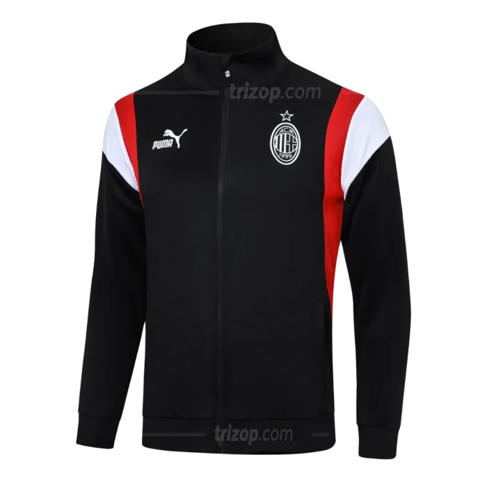 Chaqueta deportiva negra AC Milán 23/24 - Imagen 1