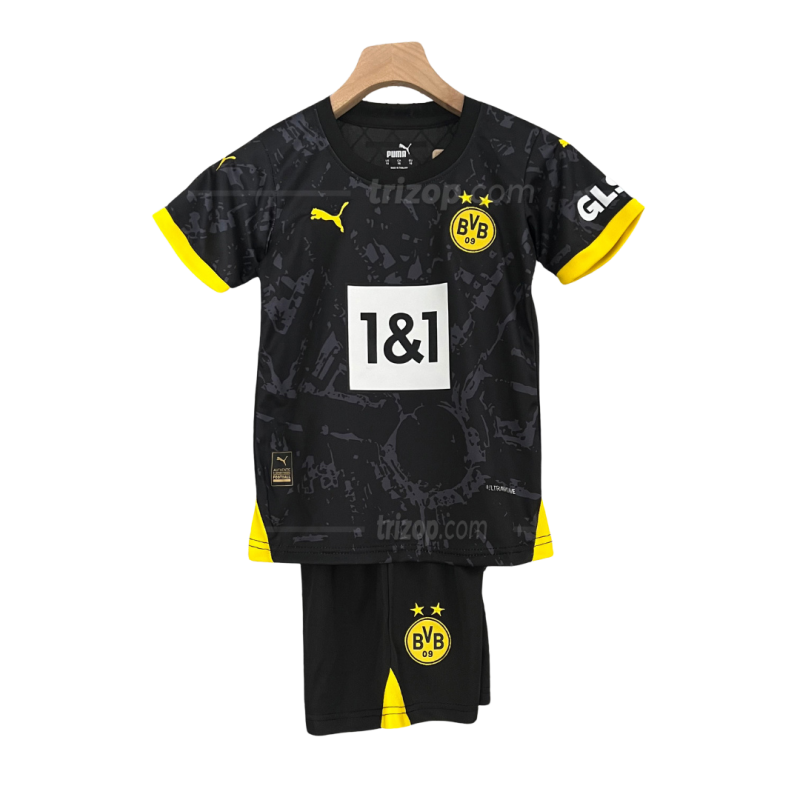 Conjunto-nino-Borussia-Dortmund-tercera-equipacion-23-241 Conjunto niño Borussia Dortmund tercera equipación 23/24 - Imagen 1