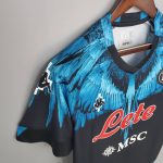 Camiseta Napoli black-blue Kappa × Marcelo Burlon 2021/22 - Imagen 3