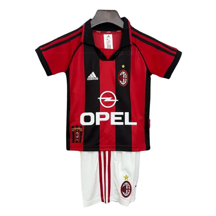 Conjunto niño local Retro AC Milán 98/99 - Imagen 1
