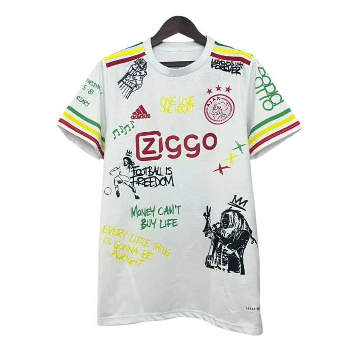 Camiseta “Edición blanco Bob Marley” Ajax - Imagen 1