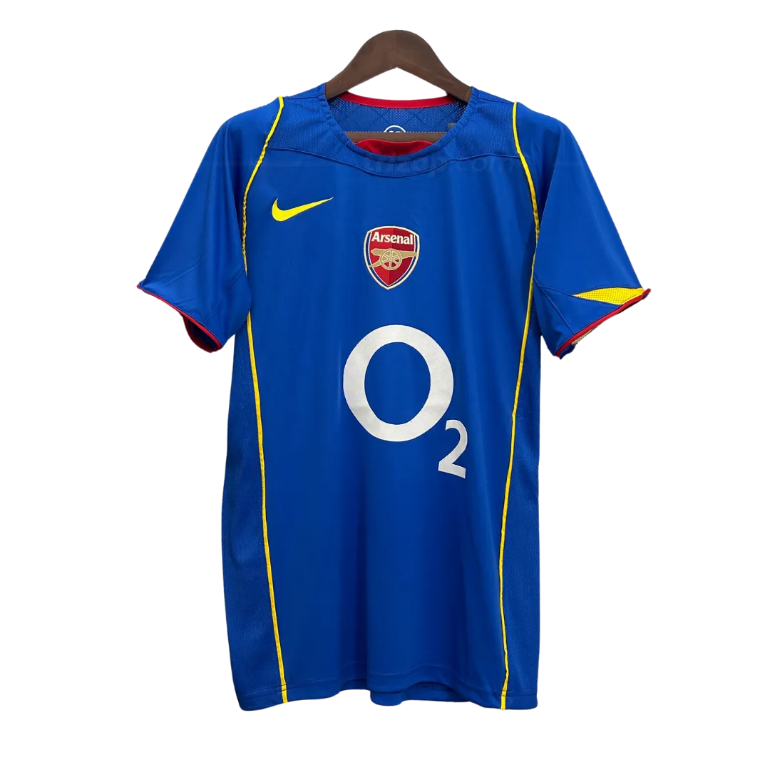 arsenal-visita-azul-retro-04-05-1 Camiseta alternativa Retro Arsenal 04/05 - Imagen 1