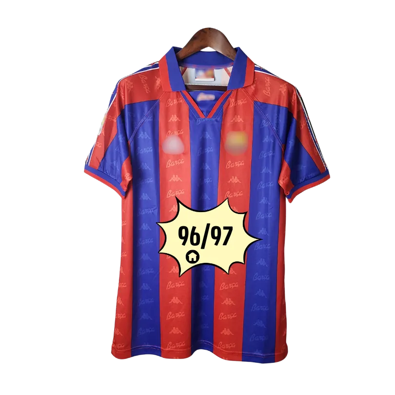 barca-casa-96-97-retro-kapa Camiseta local Retro Barcelona 96/97 - Imagen 1
