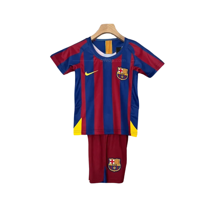 Conjunto niño local Retro FC Barcelona 2005/06 - Imagen 1