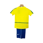 Conjunto niño local Retro Brasil 2002 - Imagen 2