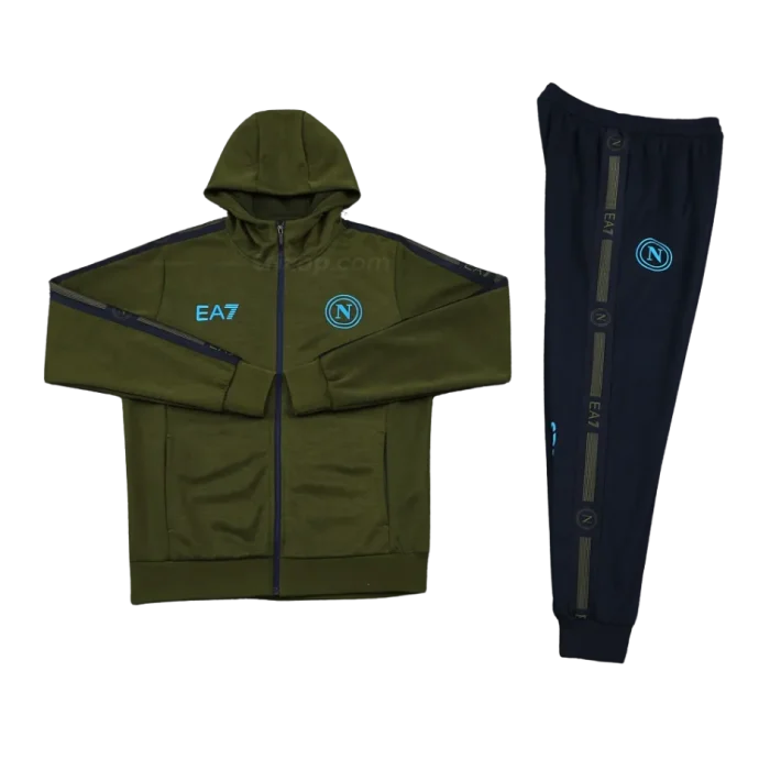 Chandal con capucha verde Napoli 24/25 - Imagen 3