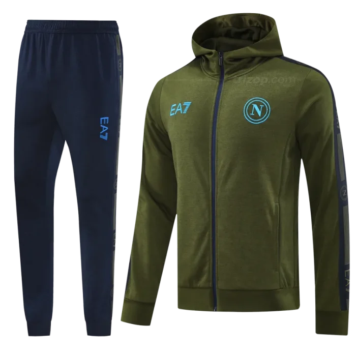 Chandal con capucha verde Napoli 24/25 - Imagen 1
