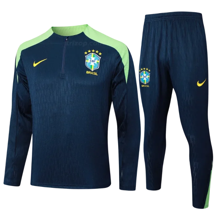 Chándal conjunto entrenamiento Player azul Brasil 24/25 - Imagen 1