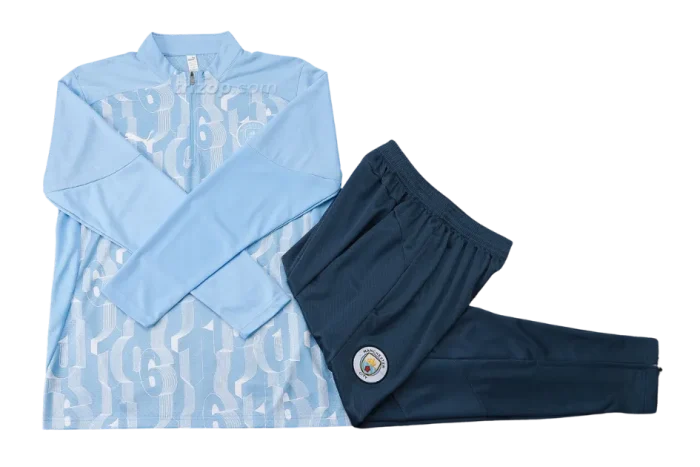 Chándal conjunto entreno celeste Niño Manchester City 24/25 - Imagen 3