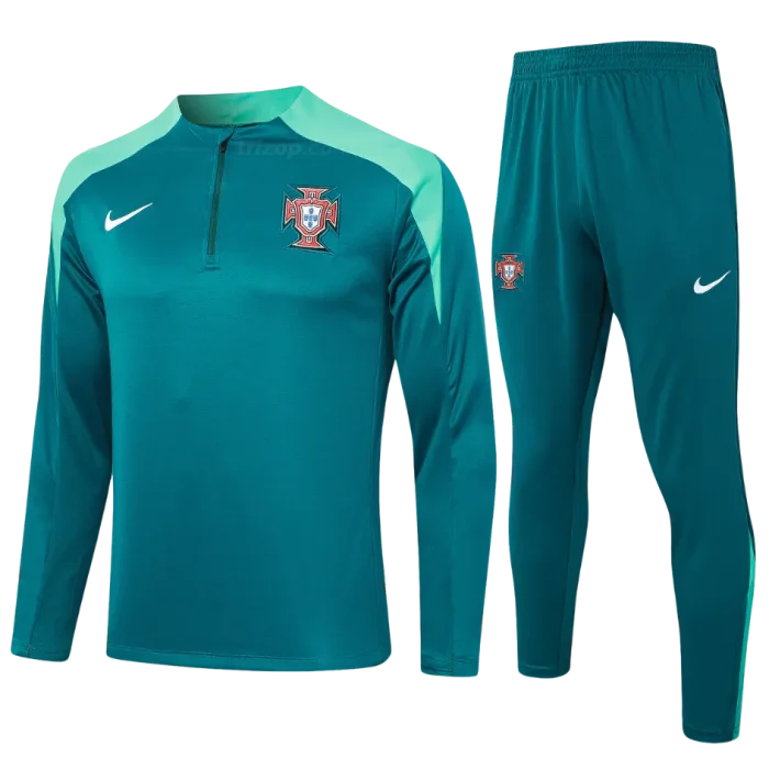 Chándal conjunto entrenamiento verde Portugal 24/25 - Imagen 1