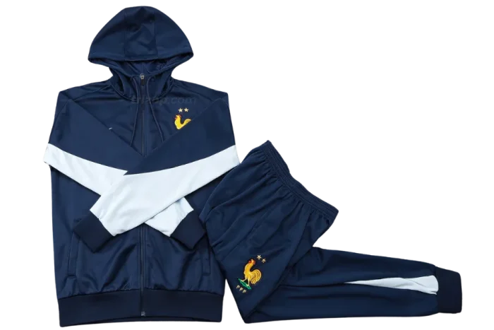 Chandal con capucha azul Francia 24/25 - Imagen 3