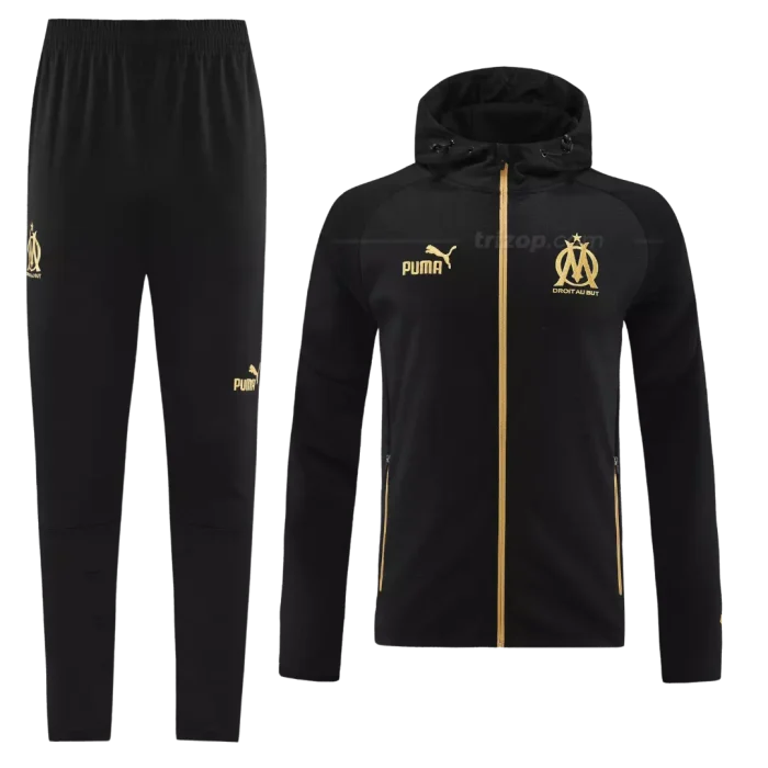 Chandal con Capucha O. Marsella «Black-Gold» 23/24 - Imagen 1