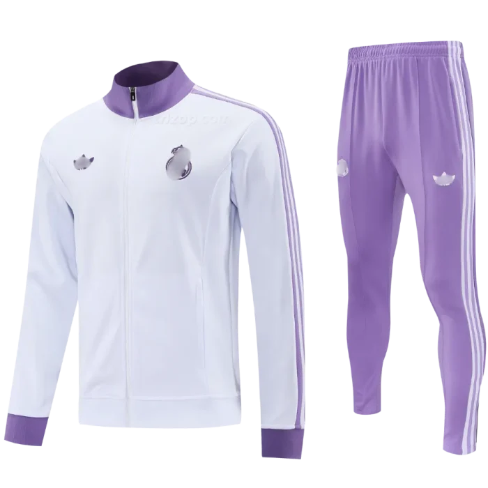 Chándal conjunto retro blanco Real Madrid 24/25 - Imagen 1