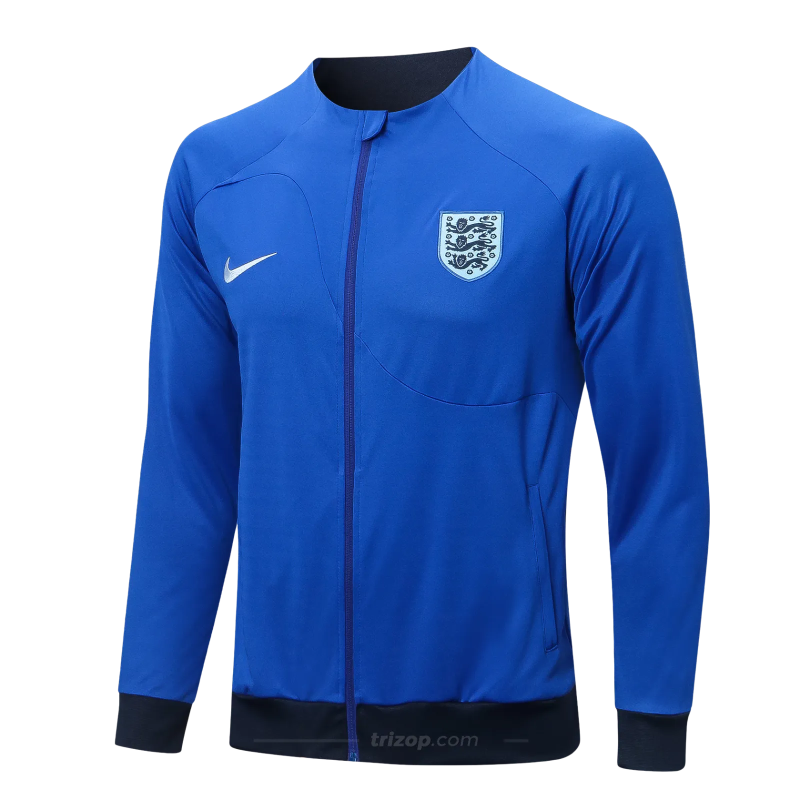 chaqueta-inglaterra-trizop-azul-2022-1 Chaqueta deportiva Inglaterra 2022/23 - Imagen 1