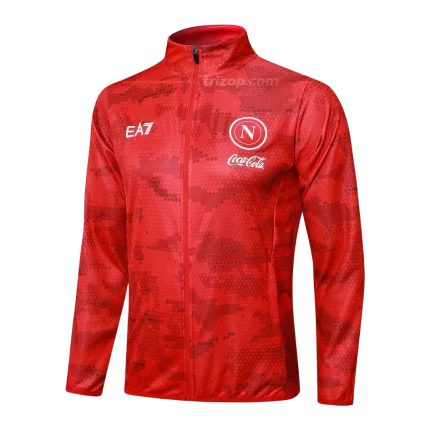 Chaqueta deportiva roja Napoli 24/25