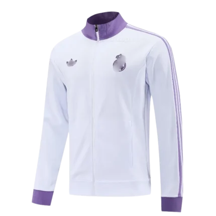 Chaqueta deportiva retro blanca Real Madrid 24/25