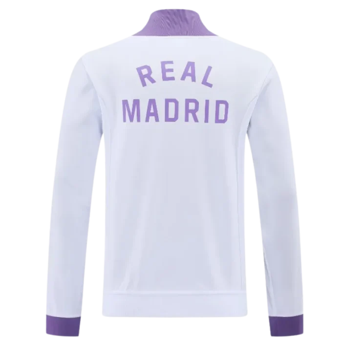 Chaqueta deportiva retro blanca Real Madrid 24/25 - Imagen 2