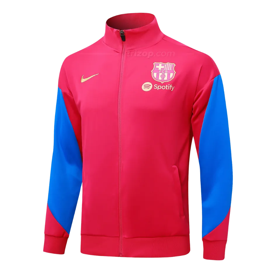 chaqueta-roja-barca-24-25-1 Chaqueta deportiva FC Barcelona 24/25 - Imagen 1