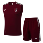 Conjunto entrenamiento sin mangas bordo Ajax 24/25