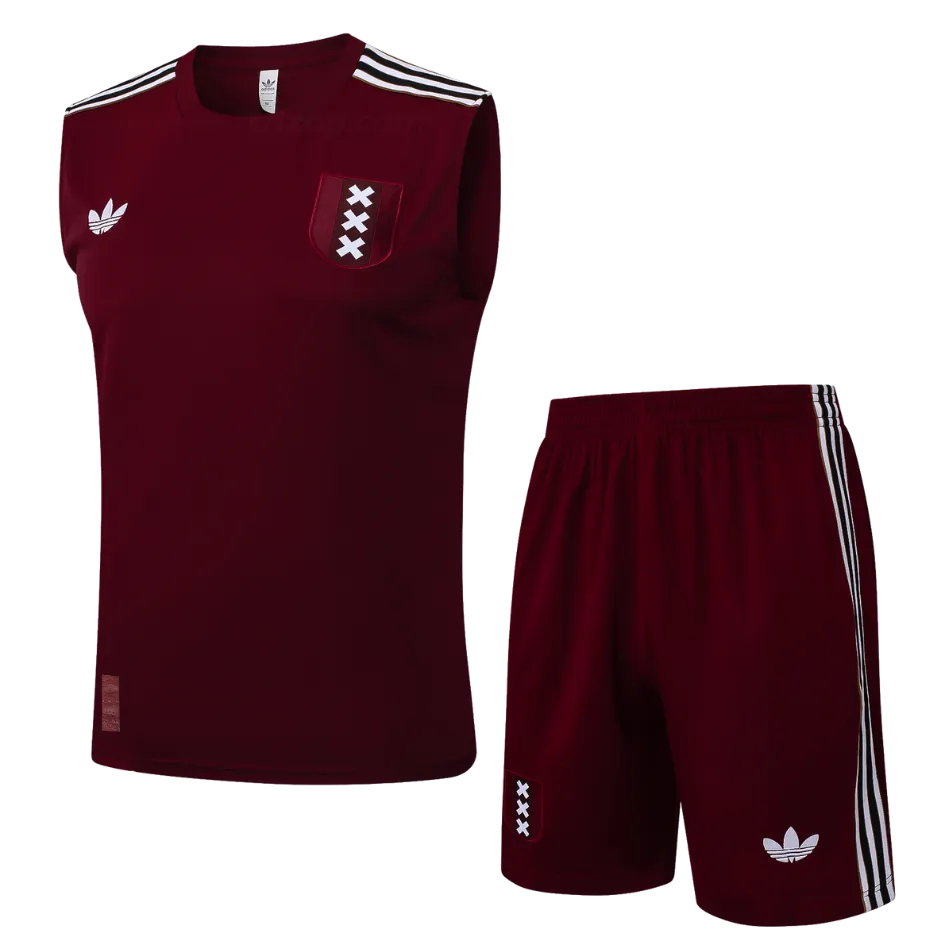 conj-ajax-bordo-24-25-originals-1 Conjunto entrenamiento sin mangas bordo Ajax 24/25 - Imagen 1