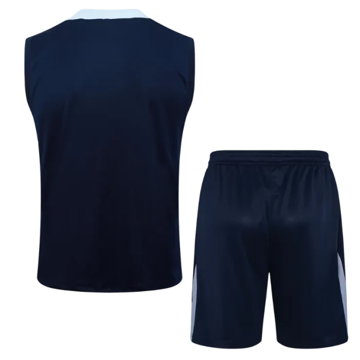 Conjunto entrenamiento sin mangas azul Francia 24/25 - Imagen 2
