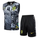 Conjunto entrenamiento sin mangas Especial gris Brasil 24/25