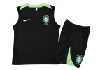 Conjunto entrenamiento sin mangas negro Brasil 24/25 - Imagen 3