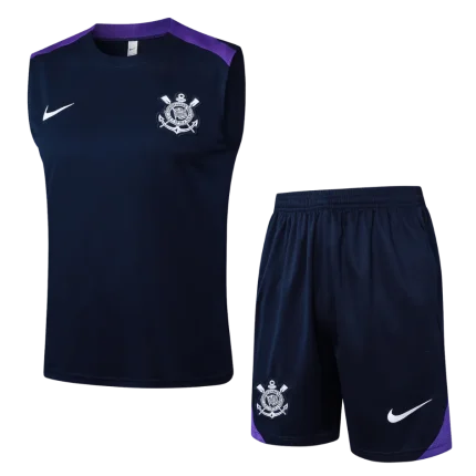 Conjunto entrenamiento sin mangas azul Corinthians 25/26