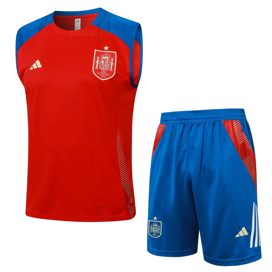 conj-sin-mangas-espana-rojo-24-25-1 Conjunto entrenamiento sin mangas España 24/25 - Imagen 1