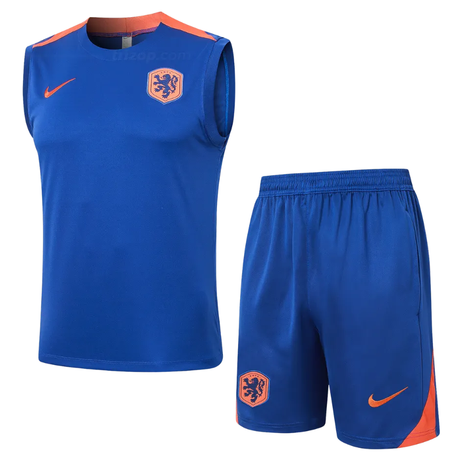 conj-sin-mangas-holanda-azul-24-25-2 Conjunto entrenamiento sin mangas Holanda 24/25 - Imagen 1