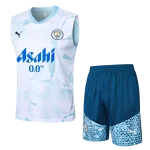 Conjunto entrenamiento sin mangas celeste Manchester City 24/25