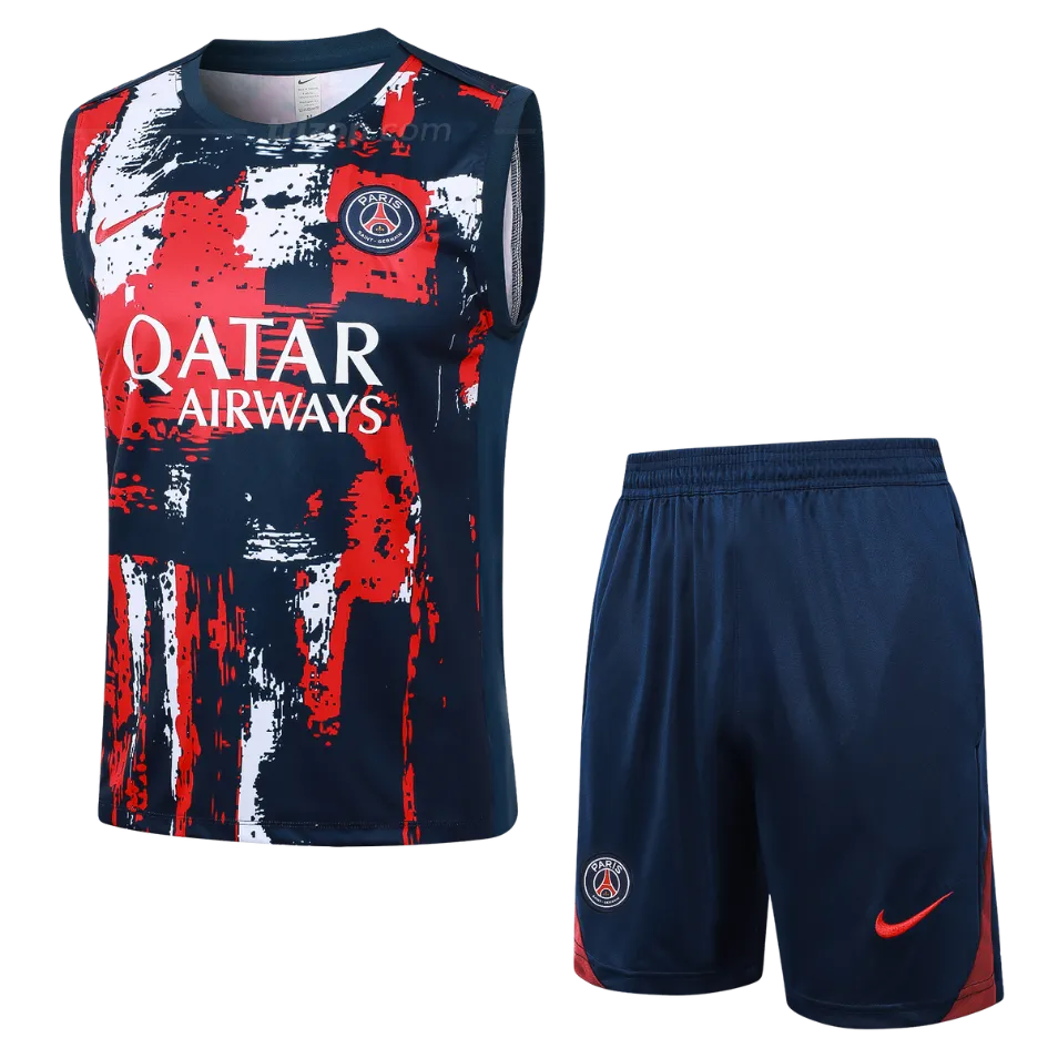 conj-sin-mangas-multicolor-psg-24-25-1 Conjunto entrenamiento sin mangas Paris Saint-Germain 24/25 - Imagen 1