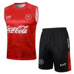 Conjunto entrenamiento rojo sin mangas Napoli 24/25