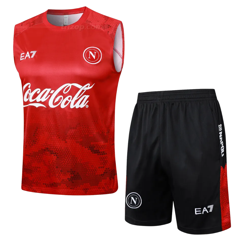 conj-sin-mangas-napoli-rojo-24-25-2 Conjunto entrenamiento rojo sin mangas Napoli 24/25 - Imagen 1