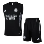 Conjunto entrenamiento sin mangas negro Real Madrid 25/26