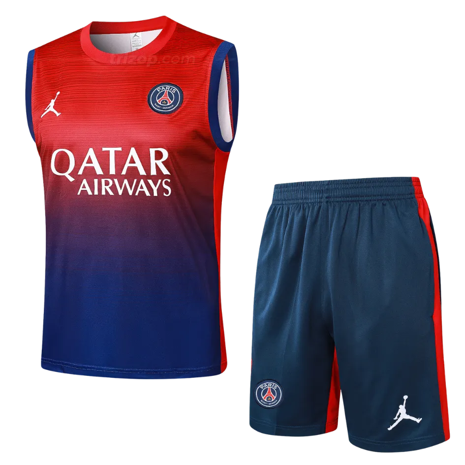 conj-sin-mangas-psg-24-25-rojo-jordan-2 Conjunto entrenamiento sin mangas Paris Saint-Germain 24/25 - Imagen 1