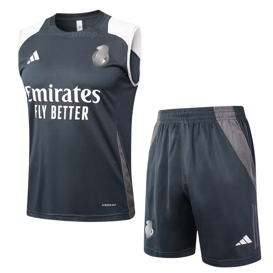 conj-sin-mangas-real-madrid-gris-oscuro-24-25-2 Conjunto entrenamiento sin mangas Gris Oscuro Real Madrid 24/25 - Imagen 1