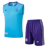 Conjunto entrenamiento sin mangas celeste Real Madrid 24/25