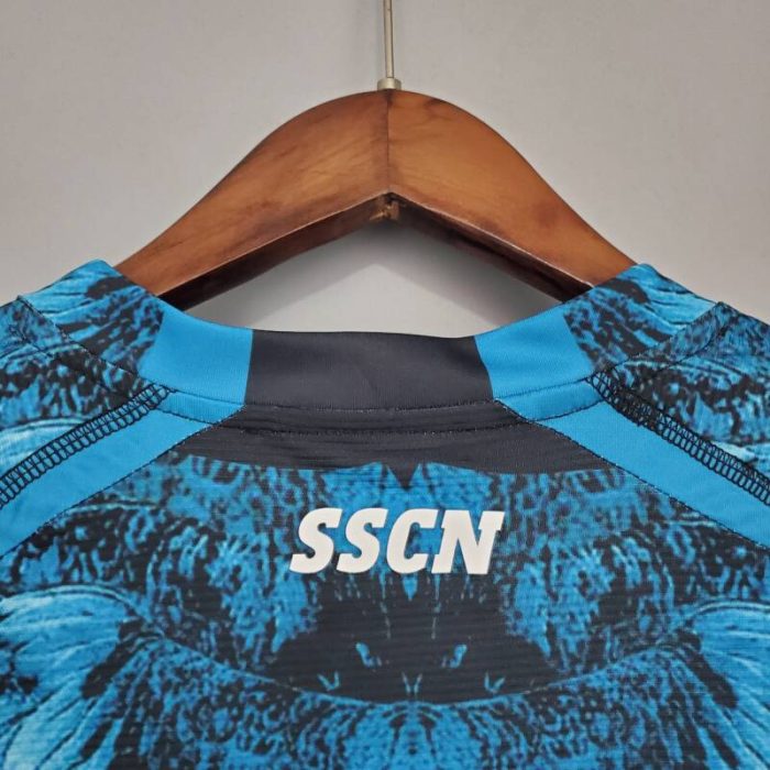 Camiseta Napoli black-blue Kappa × Marcelo Burlon 2021/22 - Imagen 11