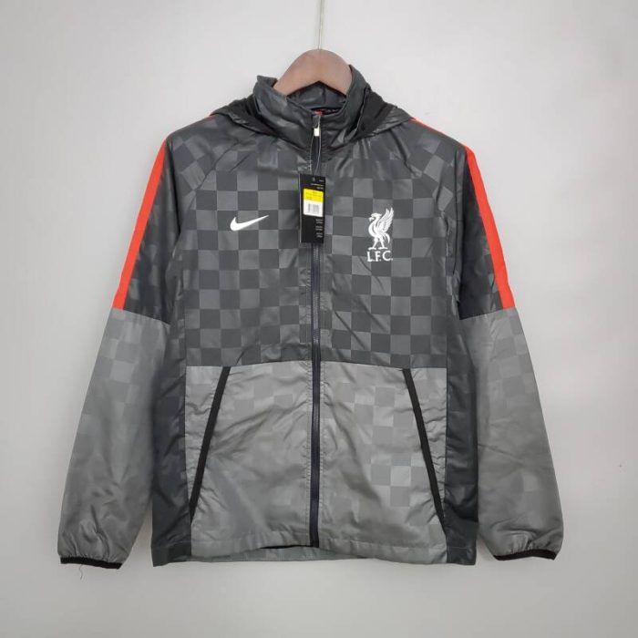 Cortavientos Nike Liverpool Black Plaid 2021/22 - Imagen 1