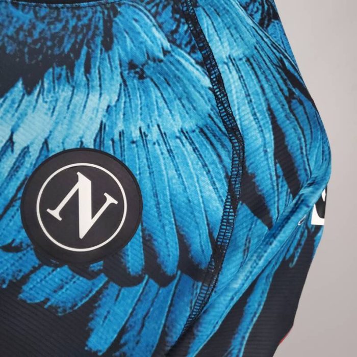 Camiseta Napoli black-blue Kappa × Marcelo Burlon 2021/22 - Imagen 5