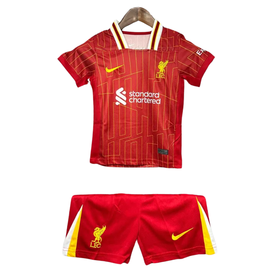 liverpool-local-24-25-nino Conjunto niño primera Liverpool 24/25 - Imagen 1