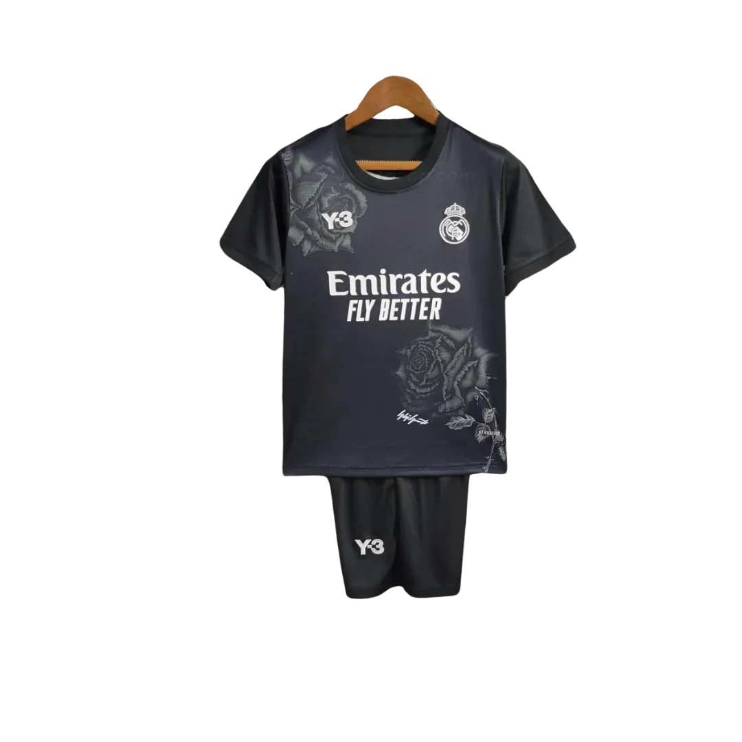 madrid-negro-nino-y-3-23-24-2 Conjunto niño Real Madrid Y3 Negro 23/24 - Imagen 1