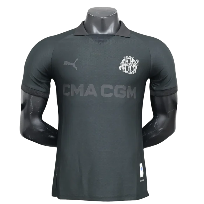 Camiseta Player Negra Ol Marsella 24/25 - Imagen 1
